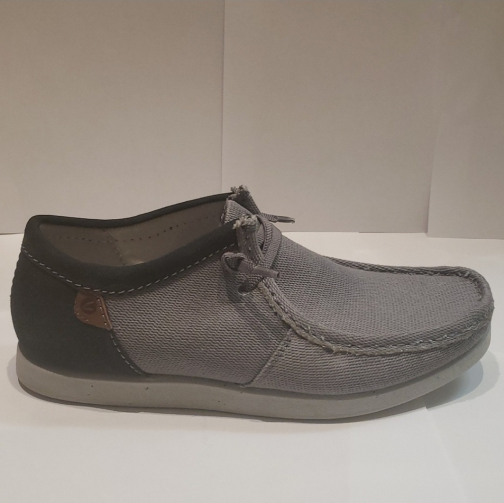 Clarks Shacrelite Slip On Moc Oxford Shoes (HeyDude Like) Grey Mens Size 9